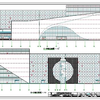 全玻璃幕墙办公楼设计，全套CAD施工图3D模型