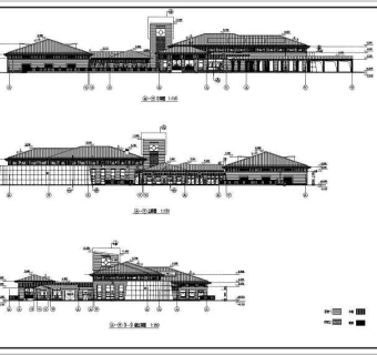上海某会所建筑设计CAD施工图