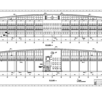体育馆建筑全套设计施工CAD图纸