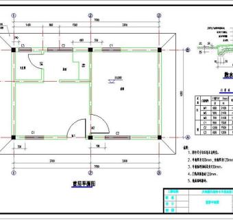 简单的1层砖混结构房子--建筑结构图纸（全套）3D模型