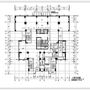 某地高层综合楼施工建筑CAD图纸