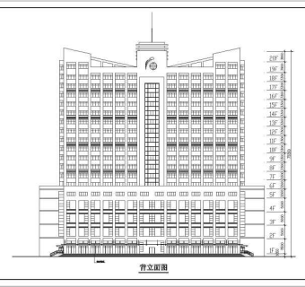 某地高层酒店建筑全套设计CAD方案图