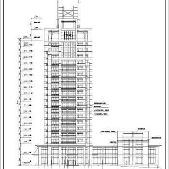 某地大型高层写字楼建筑设计图