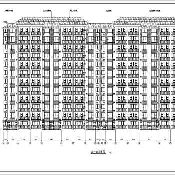 12层小高层住宅楼建筑设计CAD施工图纸（含效果图）