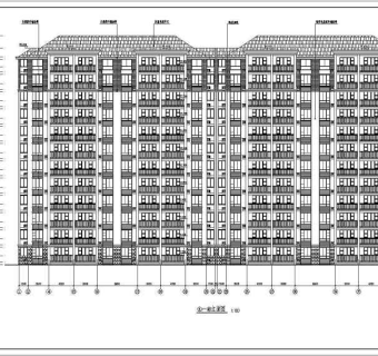 12层小高层住宅楼建筑设计CAD施工图纸（含效果图）