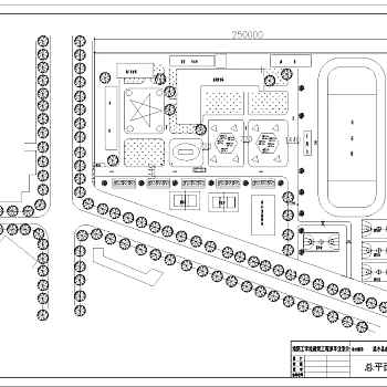 某地四层中学教学楼建筑CAD施工图纸（含建筑设计总说明）