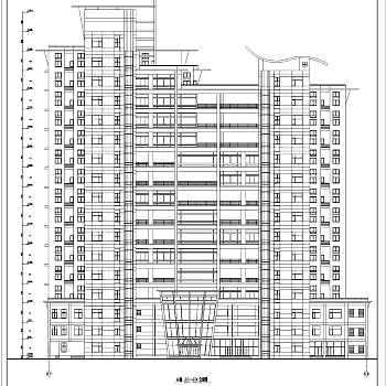 高层商住楼建筑施工设计CAD全套图纸