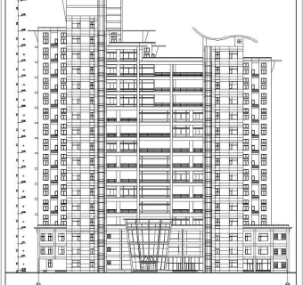 高层商住楼建筑施工设计CAD全套图纸