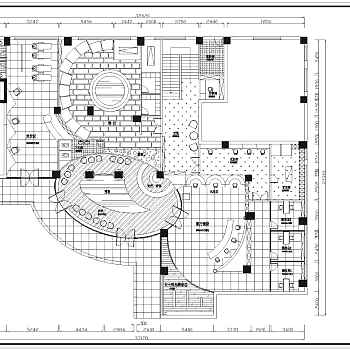 某地整套美容院装修cad设计施工图纸3D模型