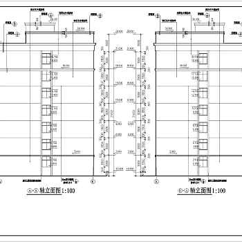 七层砖混结构住宅楼建筑施工cad图纸