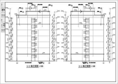 七层砖混结构住宅楼建筑施工cad图纸