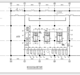 两份制冷机房整套设计cad图纸