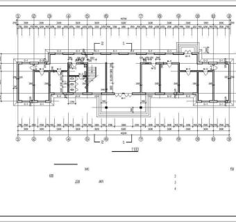 两层小型办公楼建筑设计cad施工图