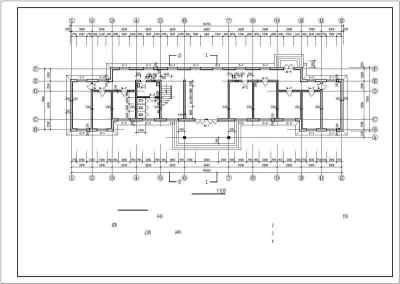 两层小型办公楼建筑设计cad施工图