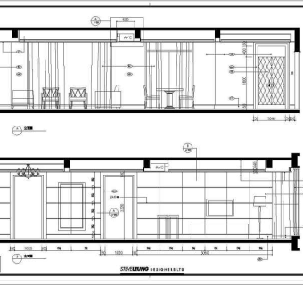 [上海]浦东某住宅样板房装修设计cad施工图