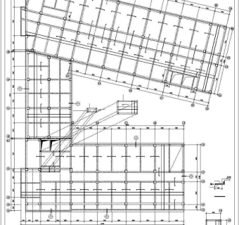框架结构医院康复中心结构施工图（七层筏板基础大型三甲医院）
