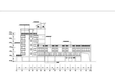 临城农贸市场建筑施工设计CAD图