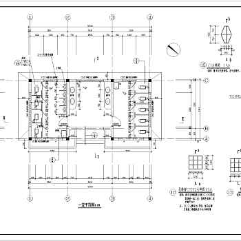 某尖顶公共厕所建筑cad方案设计图纸3D模型