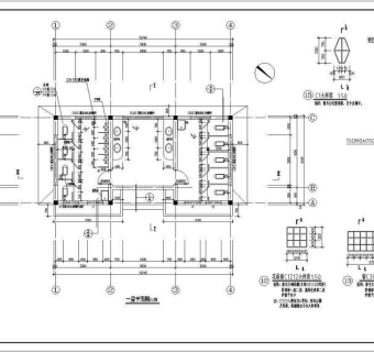 某尖顶公共厕所建筑cad方案设计图纸3D模型