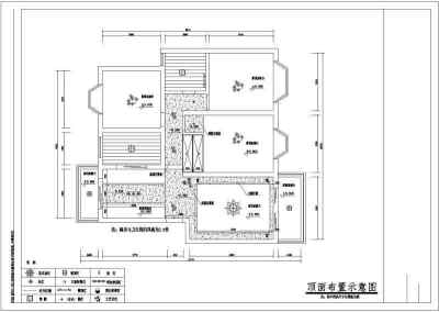 某地三居室家居装修设计cad施工图