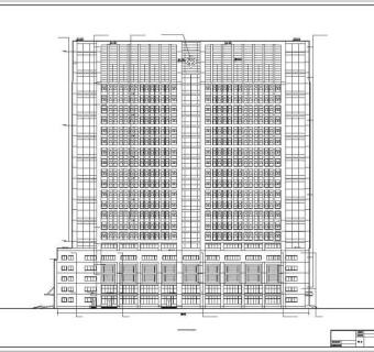 某地人民医院二十三层综合病房楼建筑设计cad施工图
