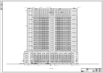 某地人民医院二十三层综合病房楼建筑设计cad施工图