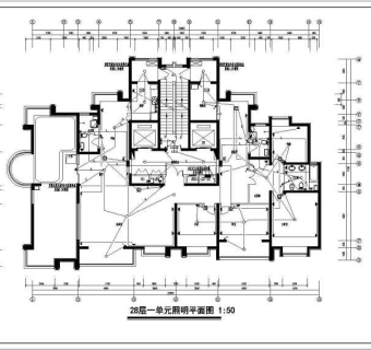 高层住宅小区电气施工图