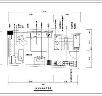 商务酒店样板房全套装修设计图纸