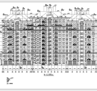 帕拉帝奥高层住宅建筑施工图（全套）