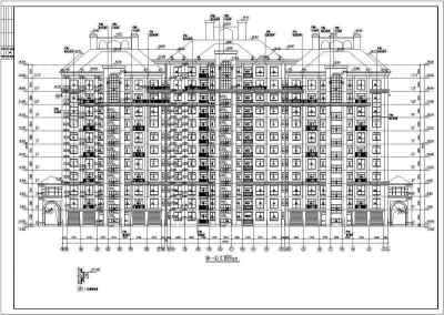 帕拉帝奥高层住宅建筑施工图（全套）