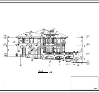 某地三层A型别墅建筑设计图（全套）
