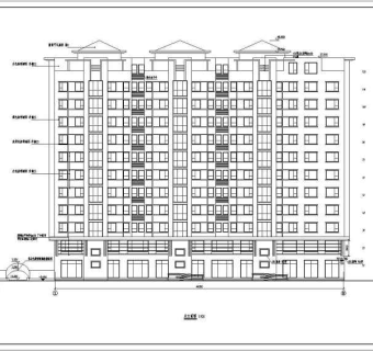 书香门第公寓小高层住宅建筑施工图（全套）