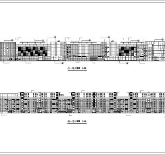 天津某商场全套建筑设计图