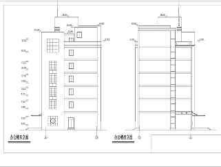某地区框架办公楼建筑结构设计图