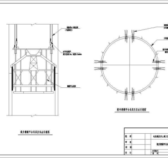 整套电站调压井cad施工方案图