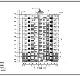 高层住宅建筑单体图