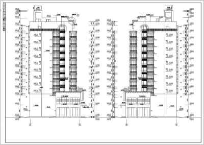 某市小高层住宅建筑施工图（全套）