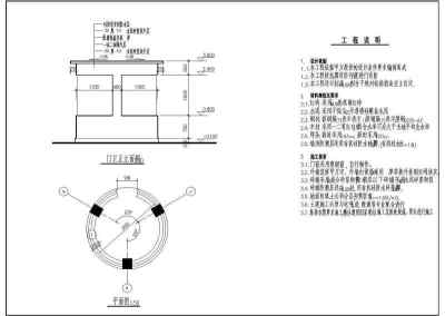 江畔明珠小区大门建筑设计图