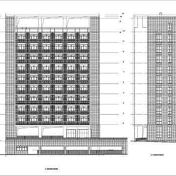 某十层宿舍楼建筑设计施工图