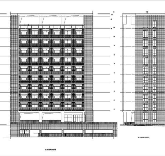 某十层宿舍楼建筑设计施工图