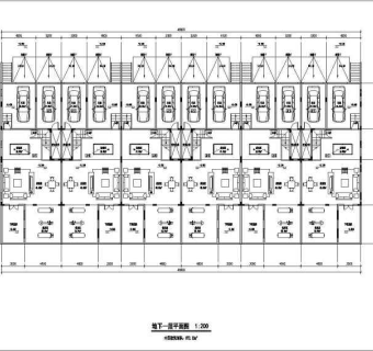 法式风格四层叠拼别墅设计施工图