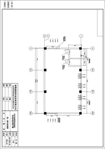 某市两台1600KW发电机环保安装工程详细设计图纸