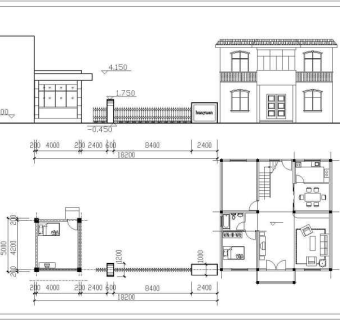 公司大门建筑设计施工图