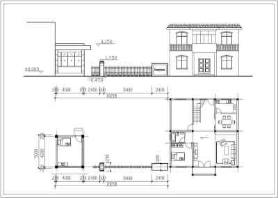 公司大门建筑设计施工图