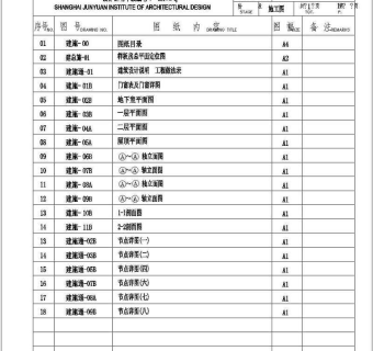 某豪华别墅建筑施工图纸