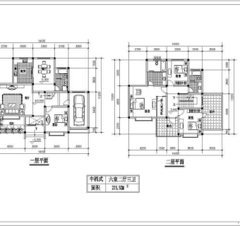 多套别墅户型设计方案图