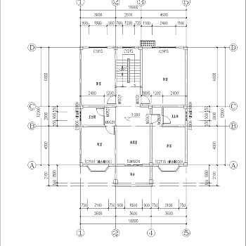 新中式私人别墅建筑设计施工图