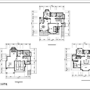 372.26平方米别墅建筑设计图