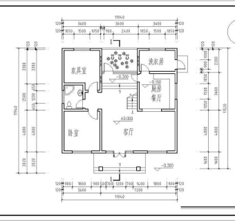 221.8平方米别墅建筑设计图纸