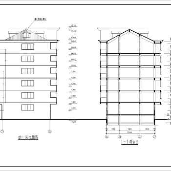 多层住宅楼建施图纸